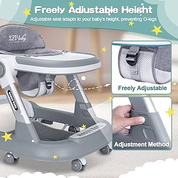 Amazon.com : Baby Walker with Wheels 4 in 1 Foldable